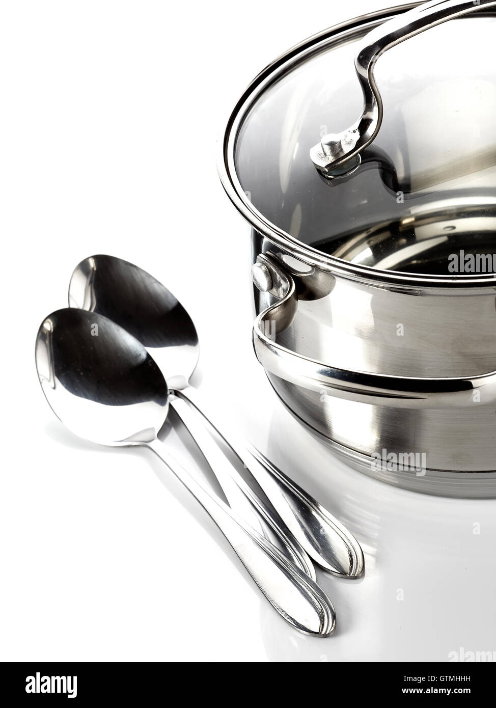 Pan and spoons Stock Photo Alamy