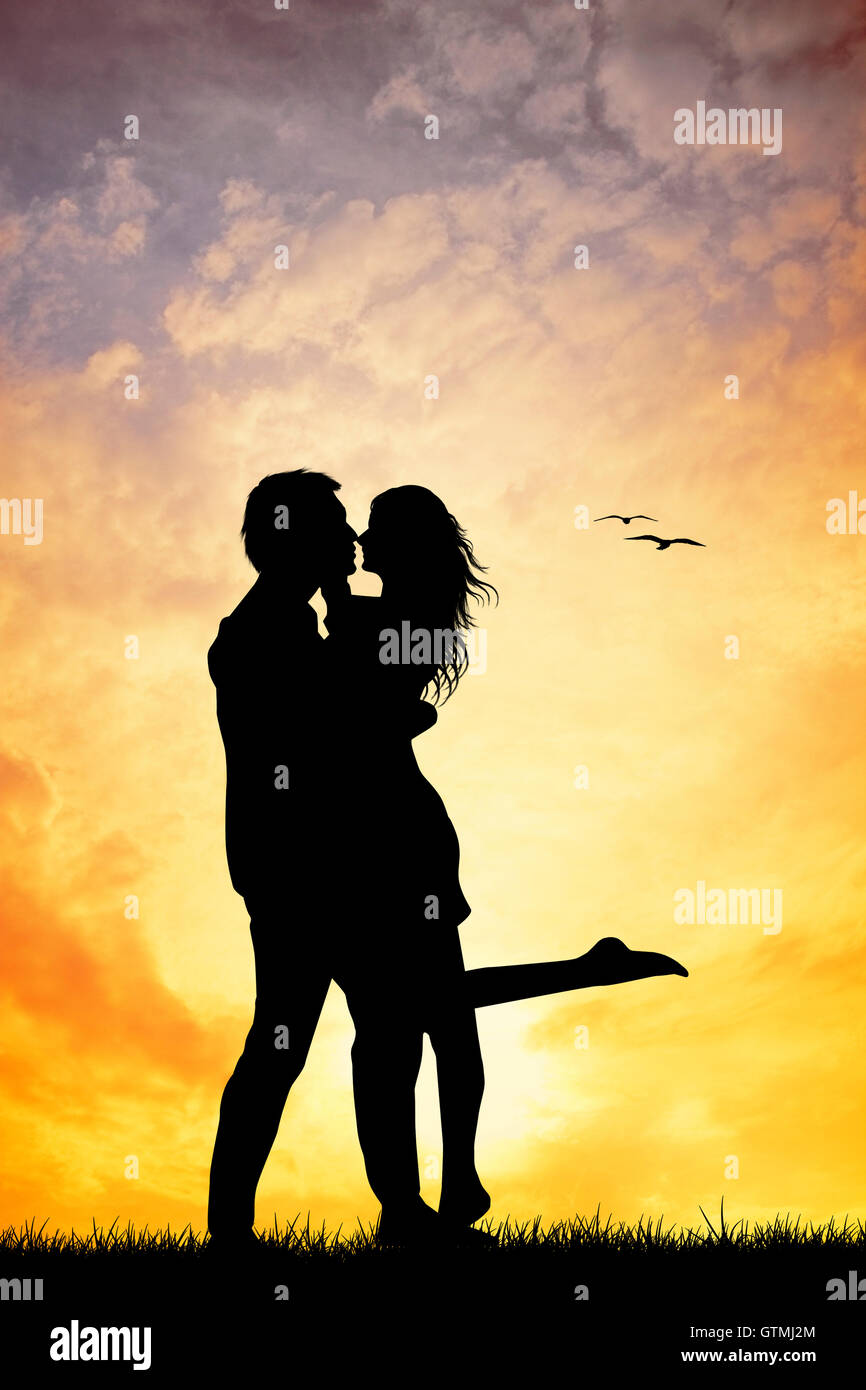 couple kissing Stock Photo - Alamy