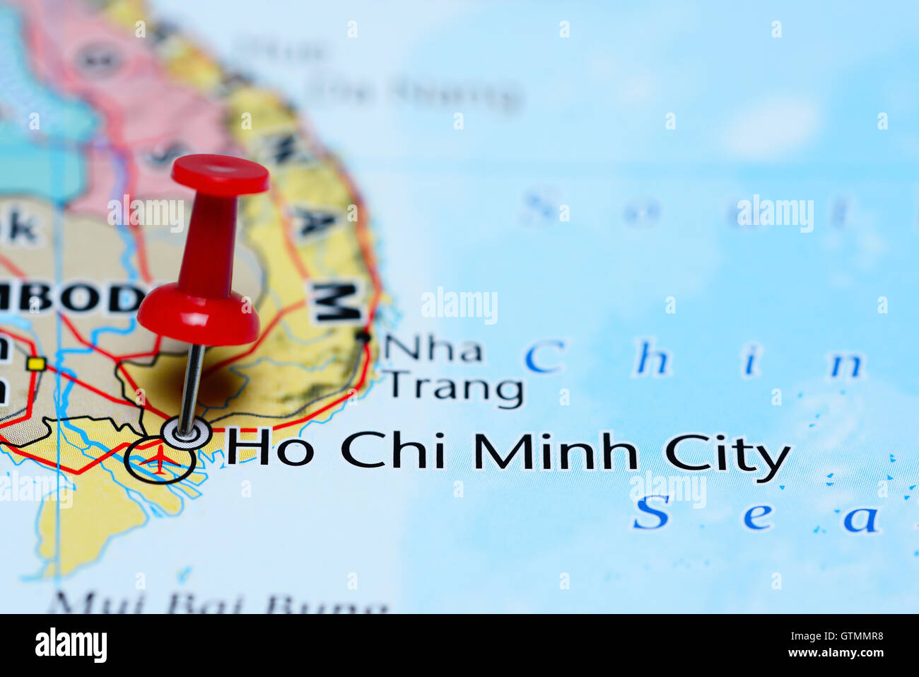 Saigon vietnam map hi-res stock photography and images - Alamy