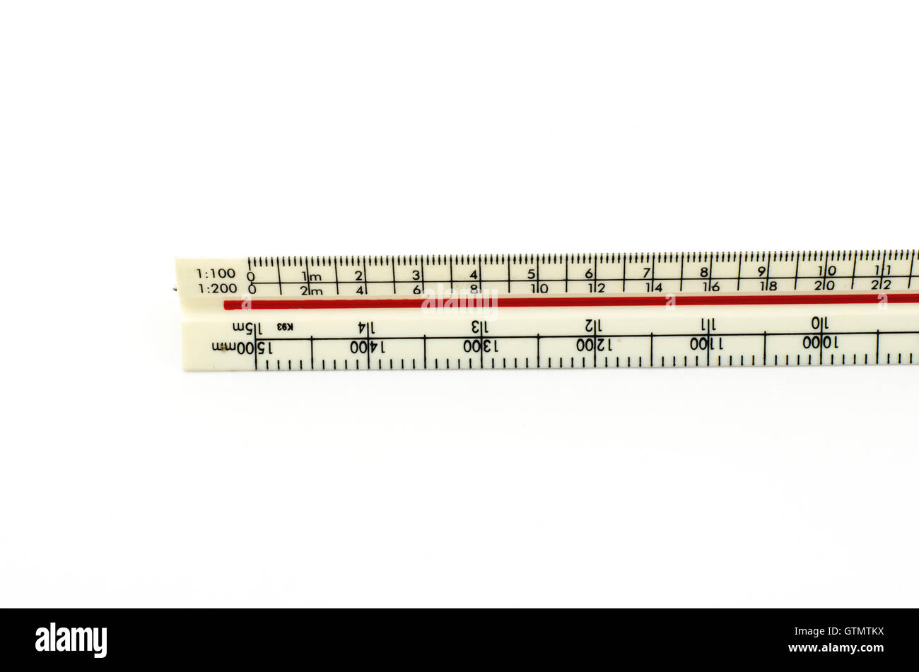 ruler isolated on white Stock Photo - Alamy