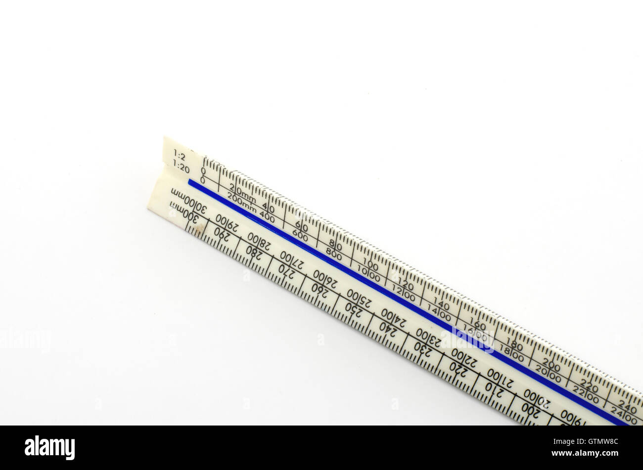 ruler isolated on white Stock Photo - Alamy