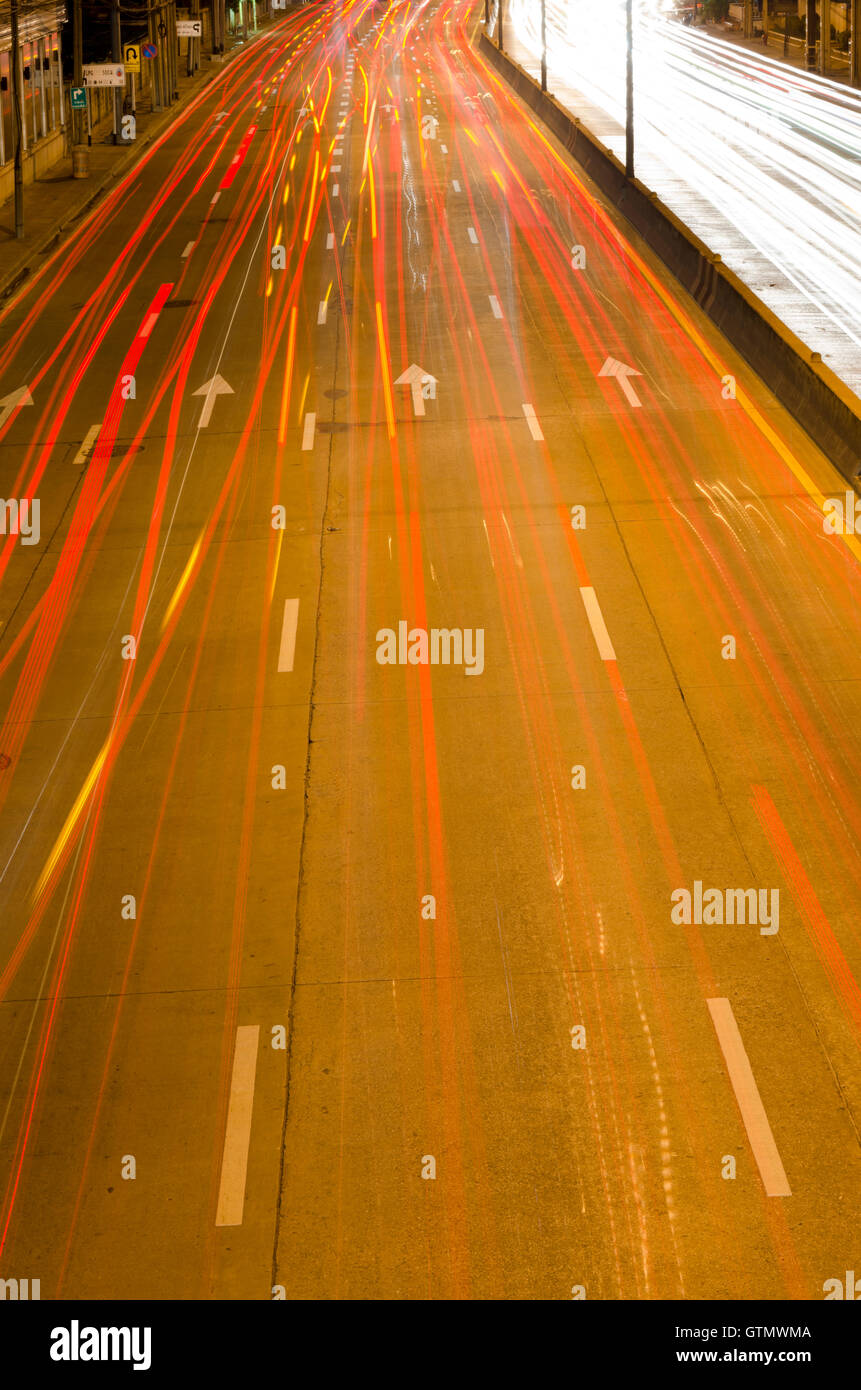 car lights at night Stock Photo Alamy