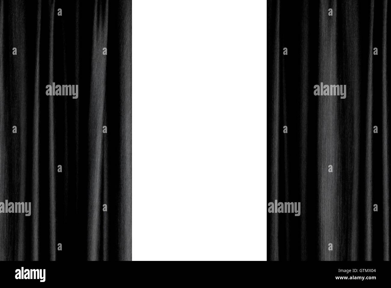 Gold curtains Black and White Stock Photos & Images - Alamy