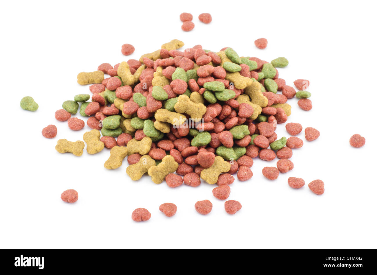 dog food isolated on white Stock Photo - Alamy