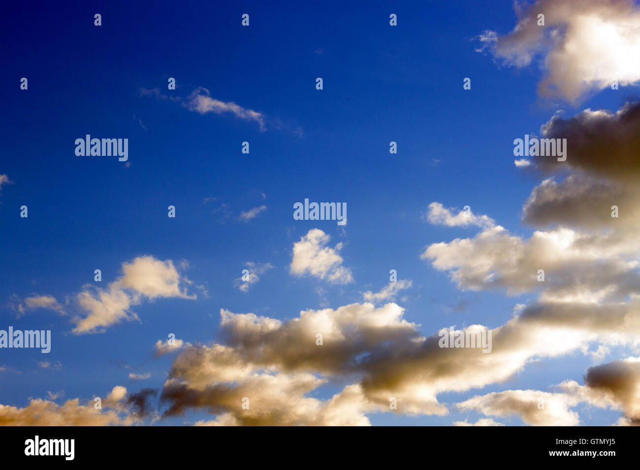 blue sky with clouds closeup Stock Photo - Alamy