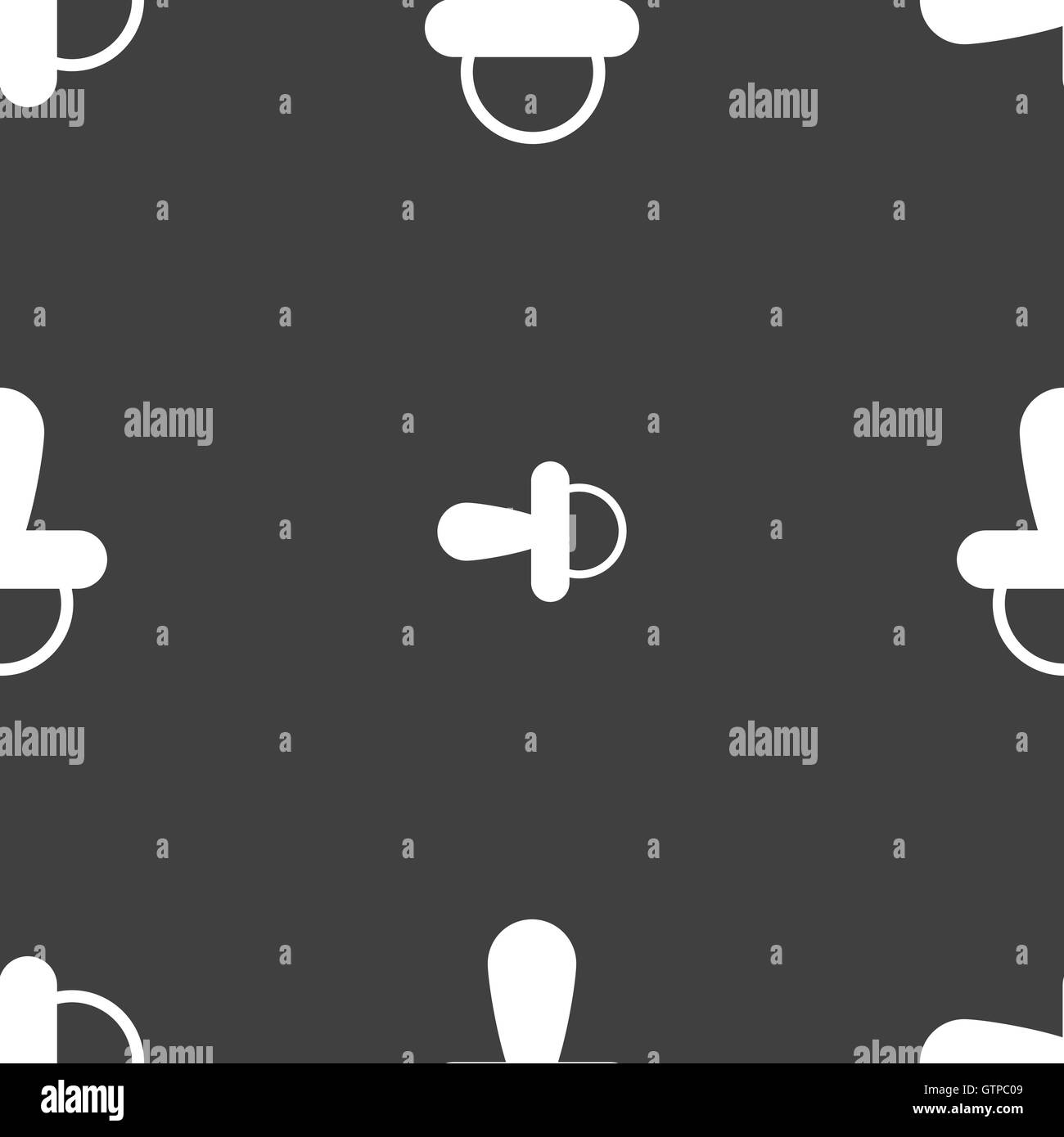 Blue baby pacifier pattern seamless Cut Out Stock Images & Pictures - Alamy