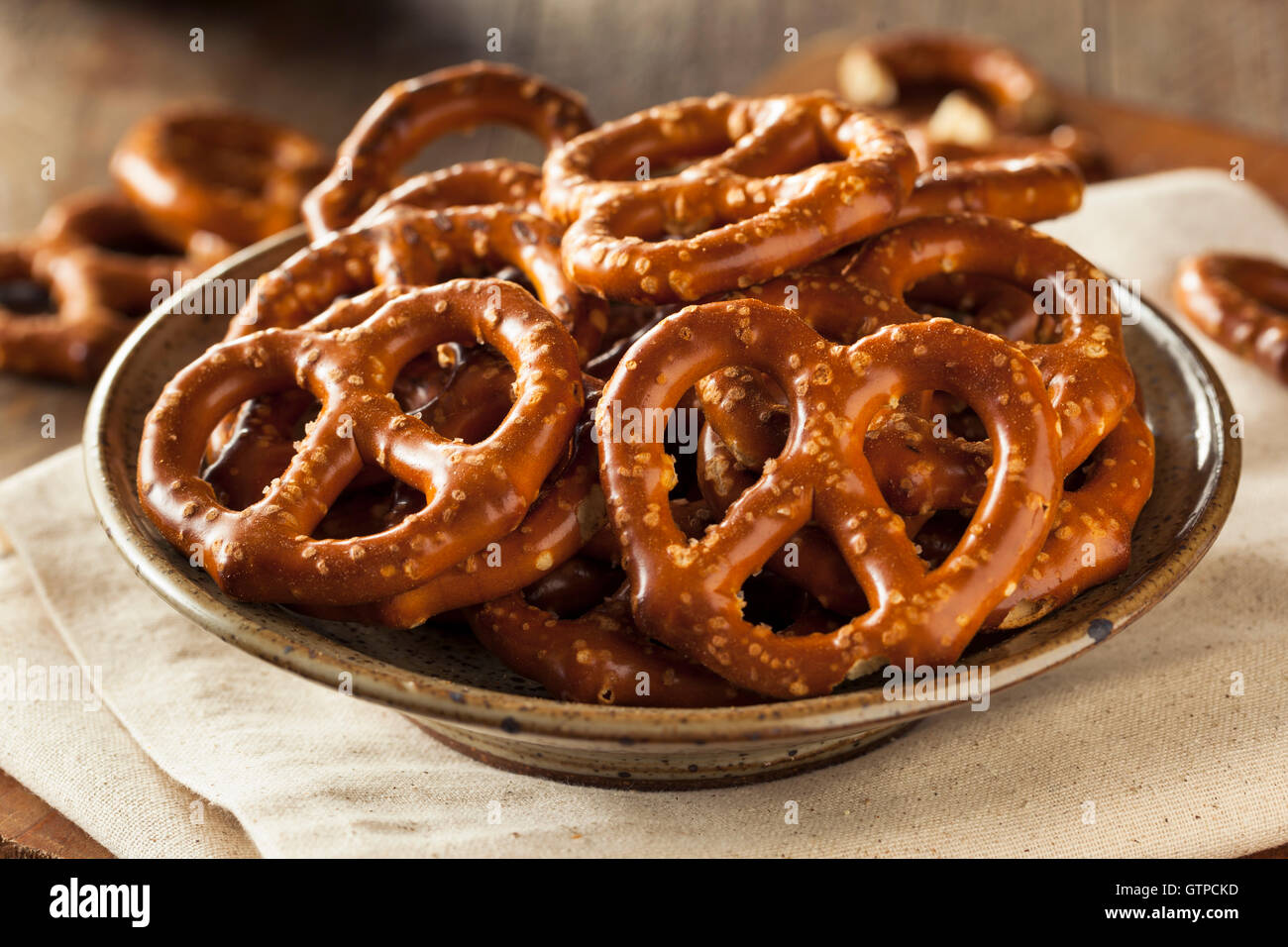 Healthy Salty Baked Pretzels Ready to Eat Stock Photo Alamy