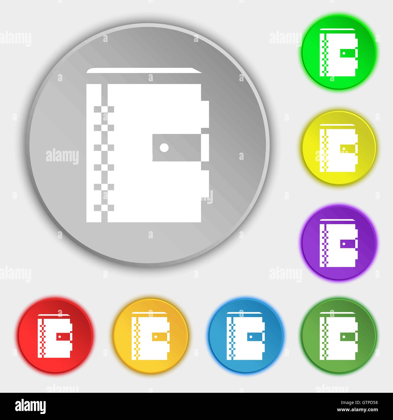 Blank scrapbook open flat hi-res stock photography and images - Alamy
