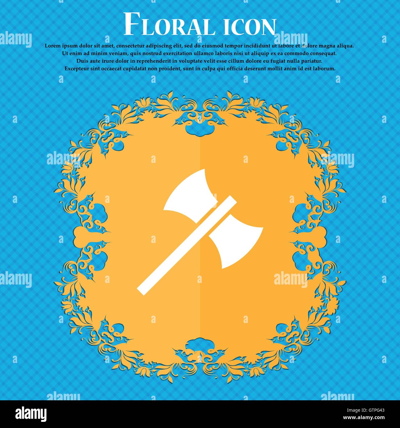 Flat axe vector hi-res stock photography and images - Alamy