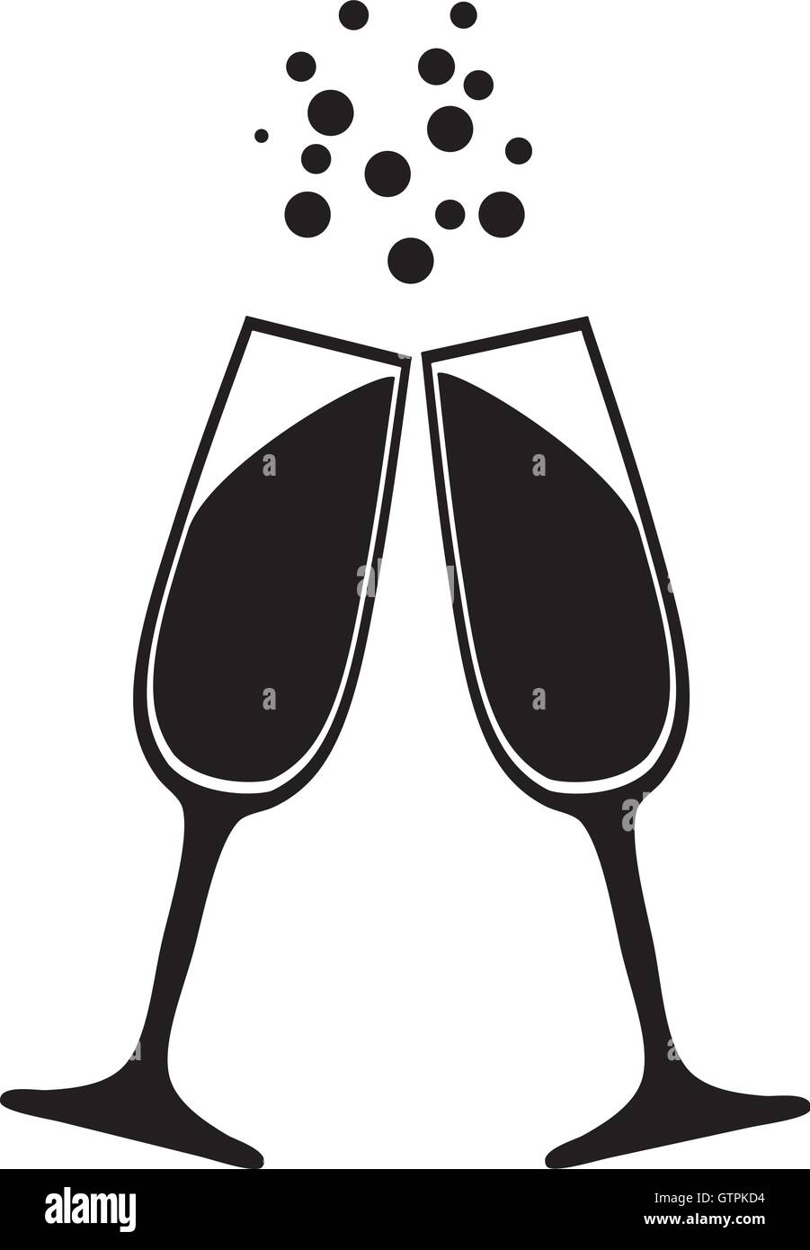 Champagne Glasses Vector Stock Vector Image & Art Alamy