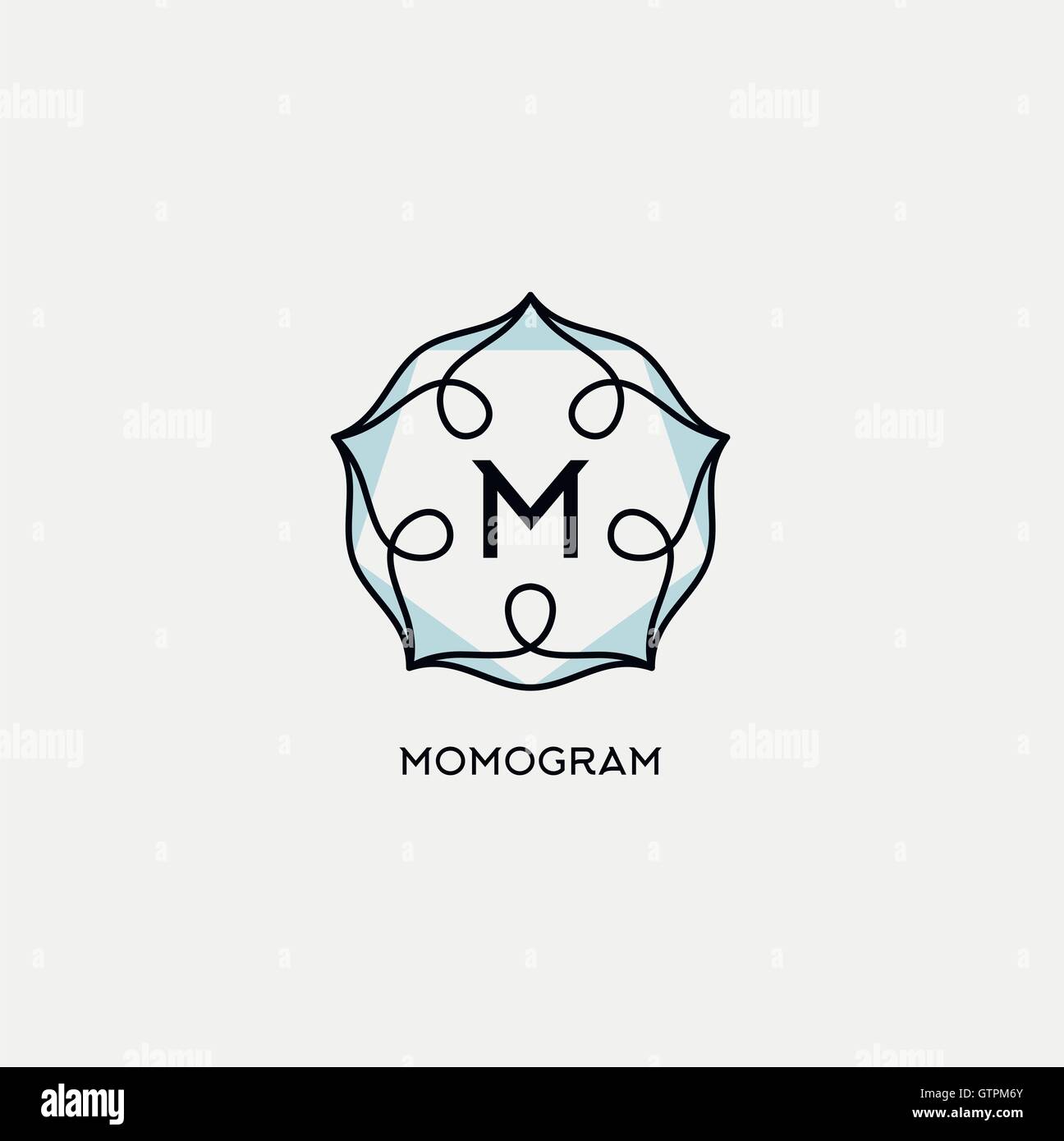 Abstract monogram hi-res stock photography and images - Alamy
