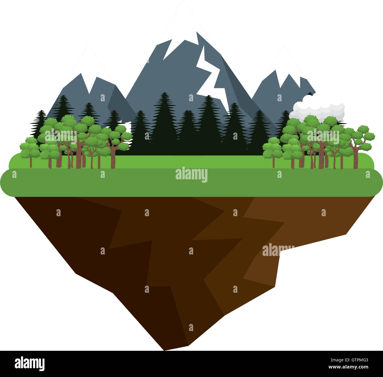 natural landscape with mountains Stock Vector Image & Art - Alamy