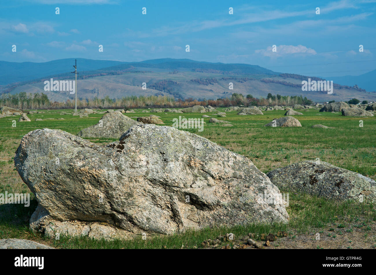Ininsky rock garden Stock Photo - Alamy