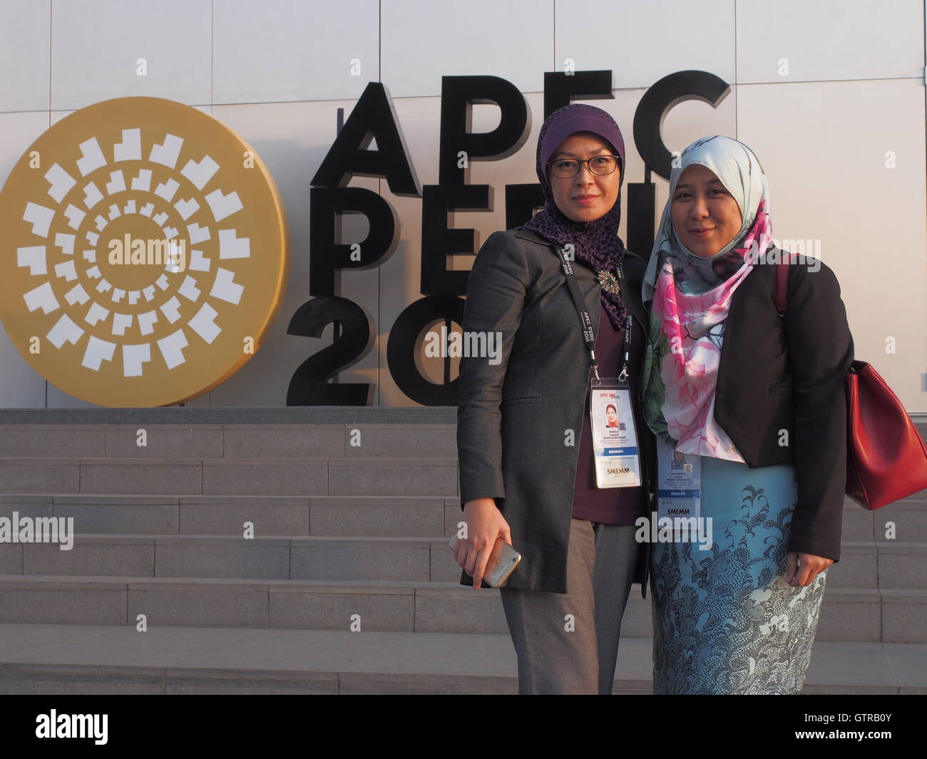 Lima Peru. September 9, 2016. Ministers of Small and Micro Enterprises