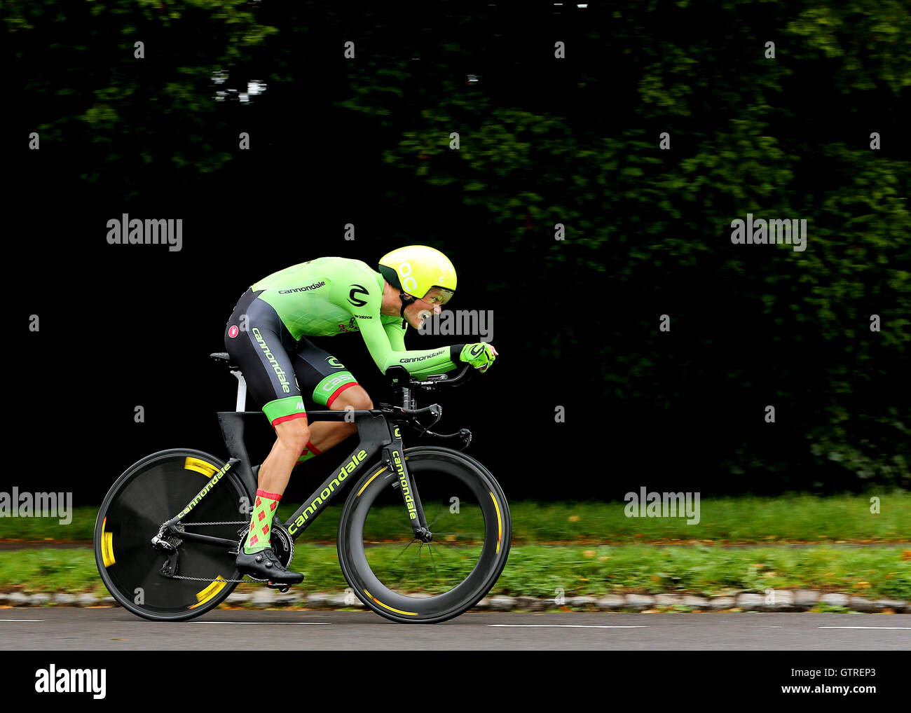 Bristol, UK. 10th Sep, 2016. Tour of Britain Cycling, Stage 7a, Bristol. Dylan Van Baarle of Cannondale Drapac Pro Cycling in action during the Time Trial Credit:  Action Plus Sports/Alamy Live News Stock Photo