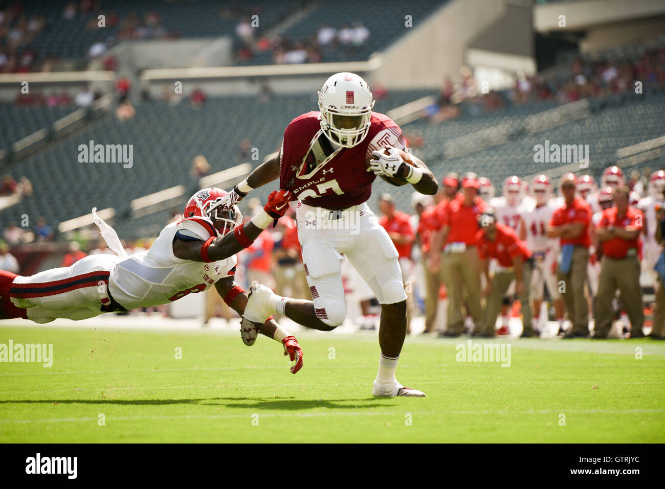 Philadelphia, Pennsylvania, USA. 10th Sep, 2016. Temple's RB, JAGER
