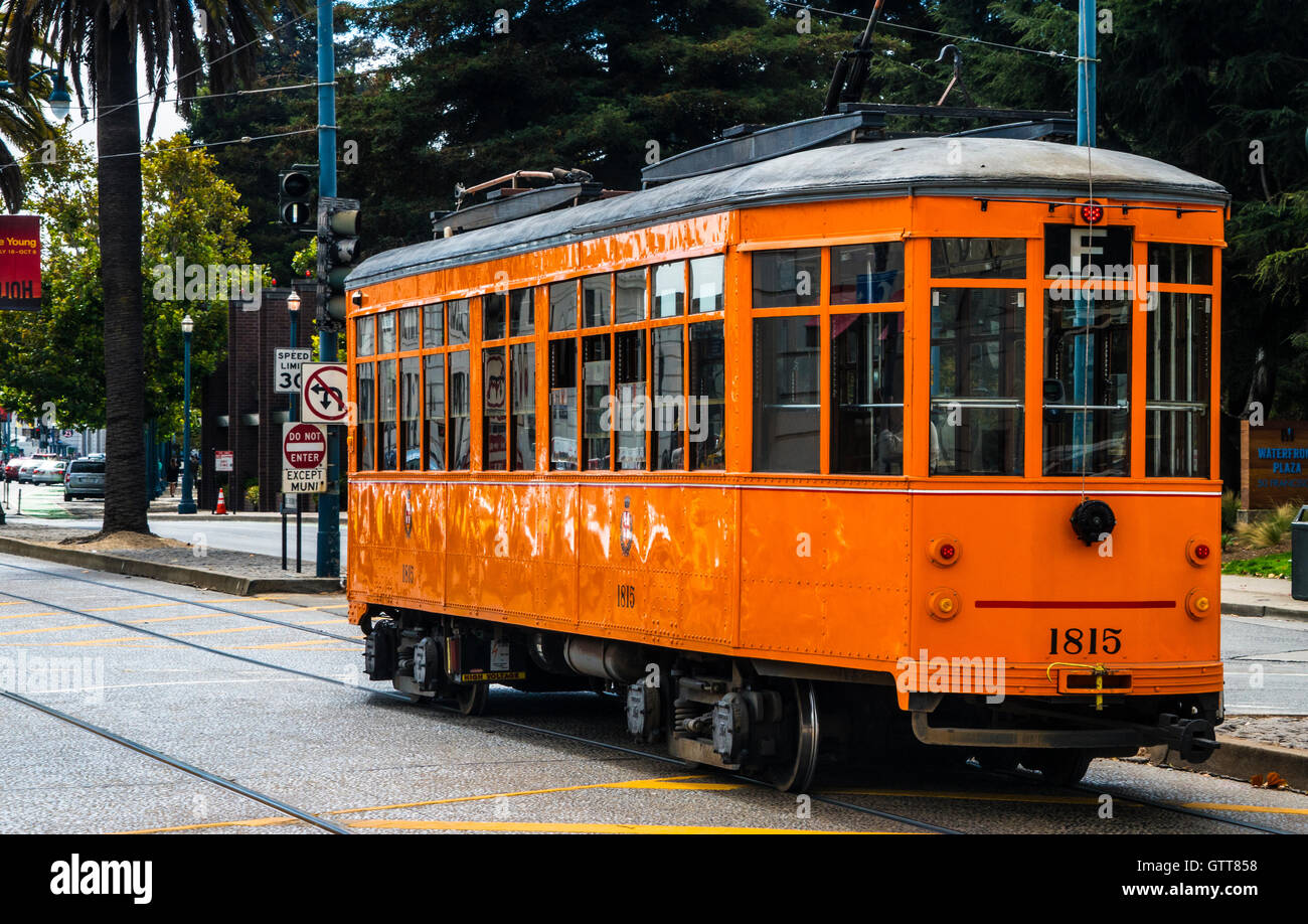 Electric Trolley in San Francisco Stock Photo