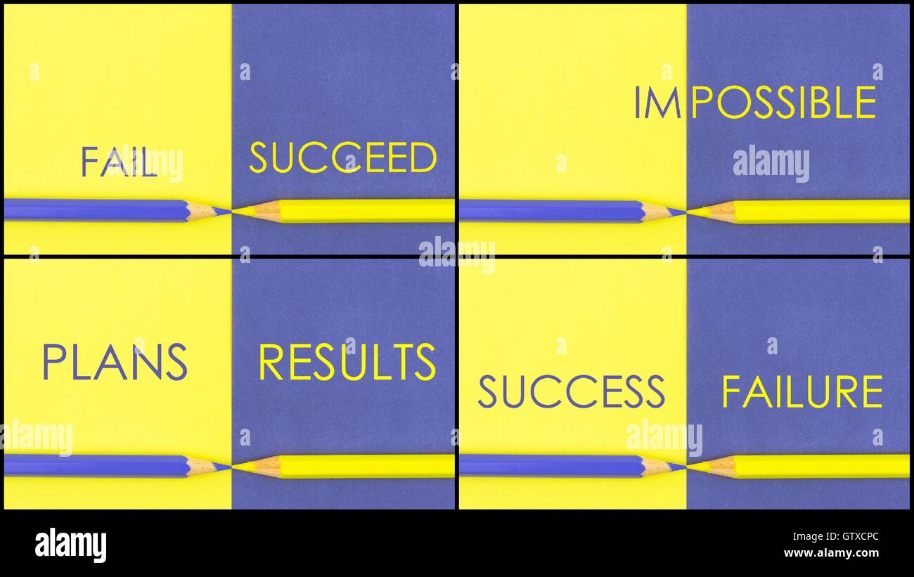 Business motivational poster success failure hi-res stock photography ...