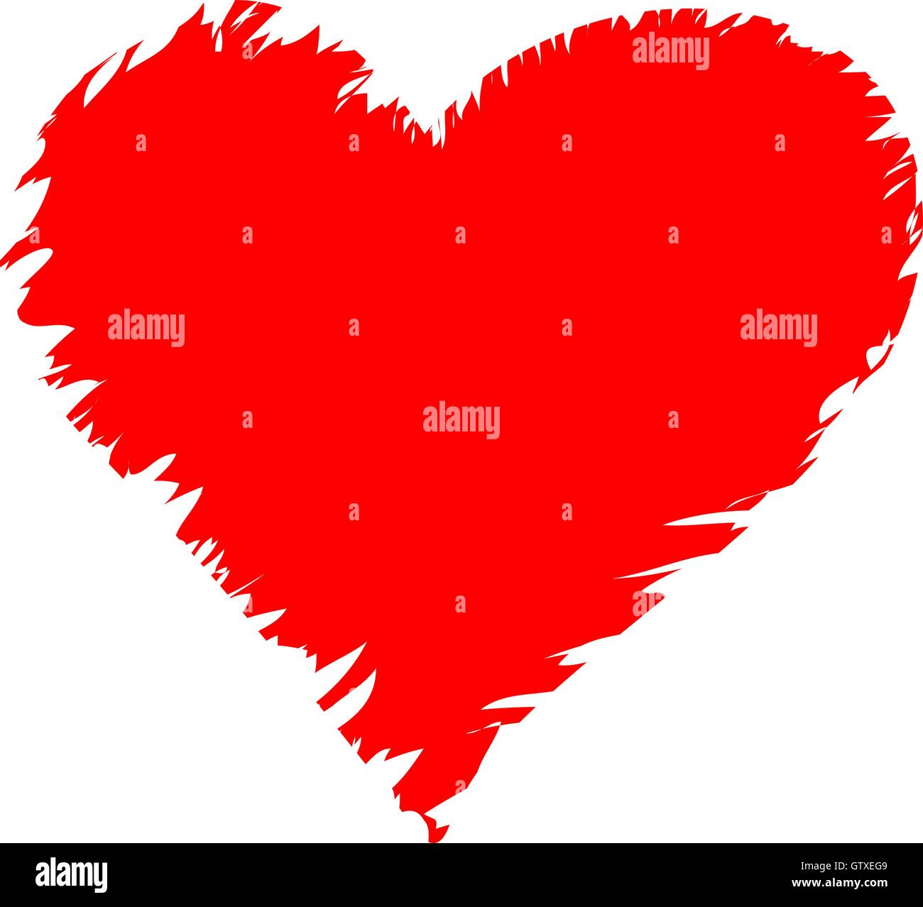 Red broken heart Stock Vector Image & Art - Alamy