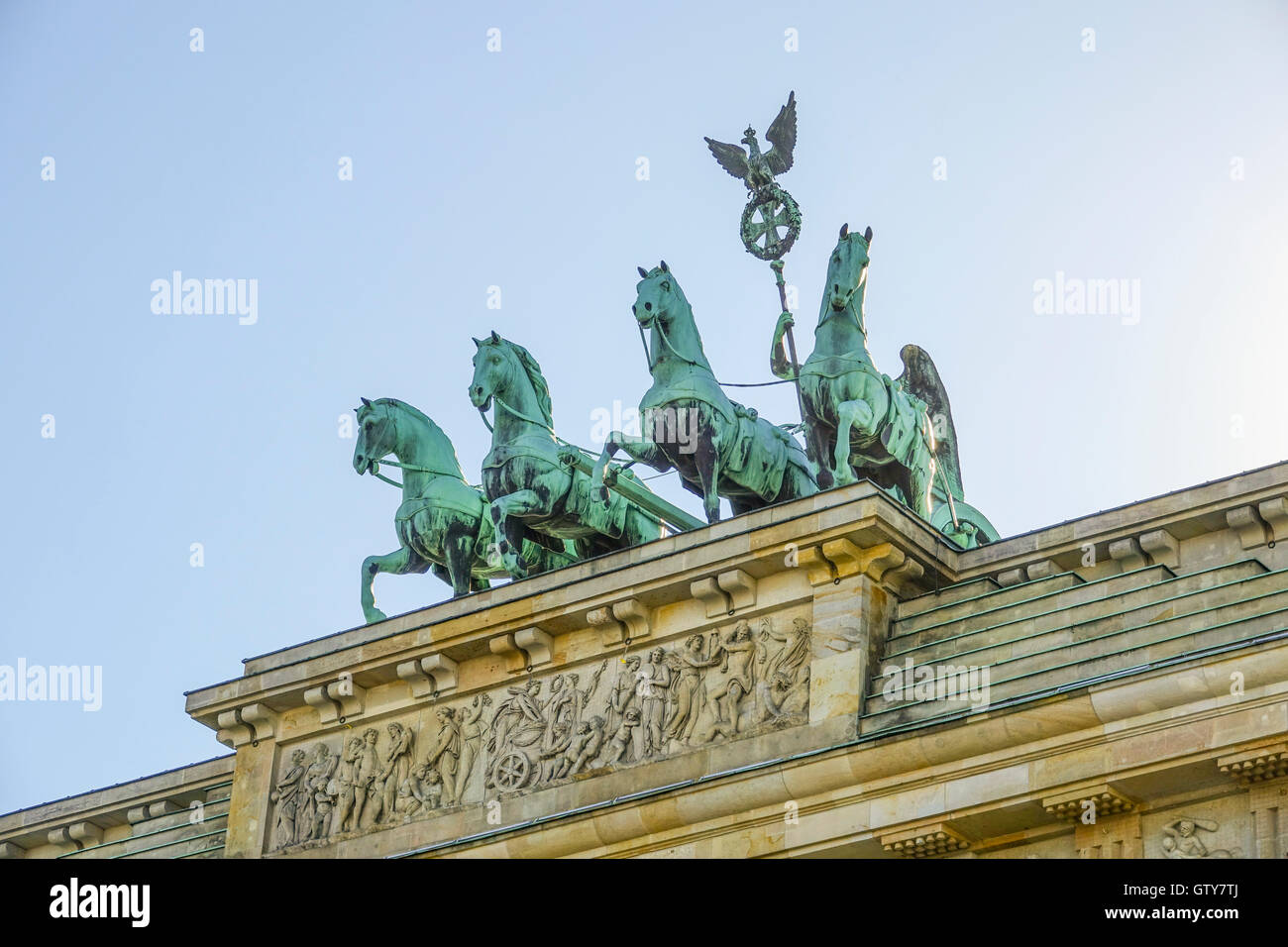 Quadriga Statue On Famous Brandenburg Gate In Berlin Brandenburger quadriga-statue-on-famous-brandenburg-gate-in-berlin-brandenburger