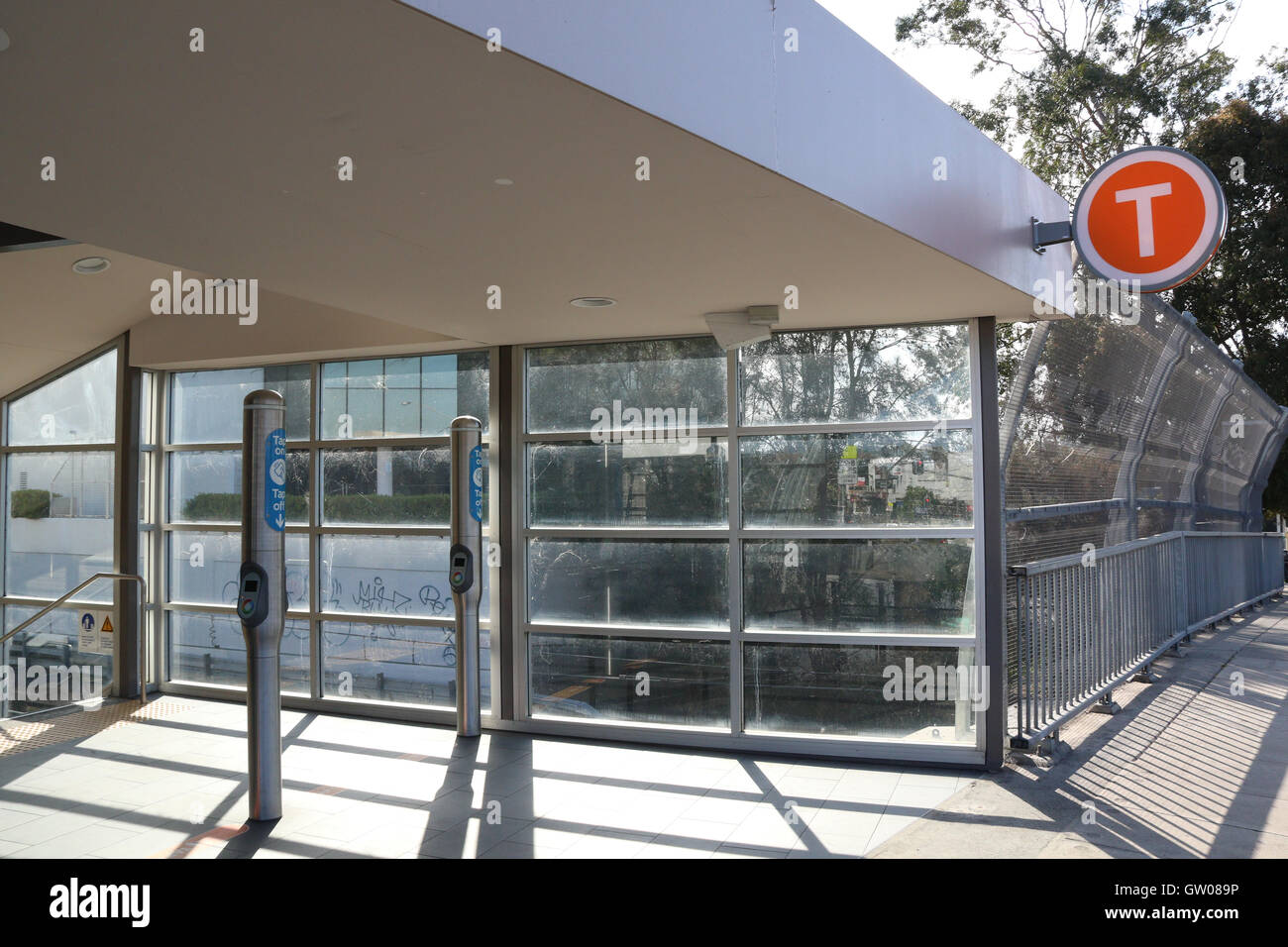 The entrance to Kingsgrove train station on Kingsgrove Road, Kingsgrove