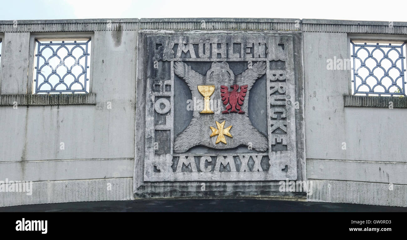 Emblem of Berlin Neukoelln Stock Photo