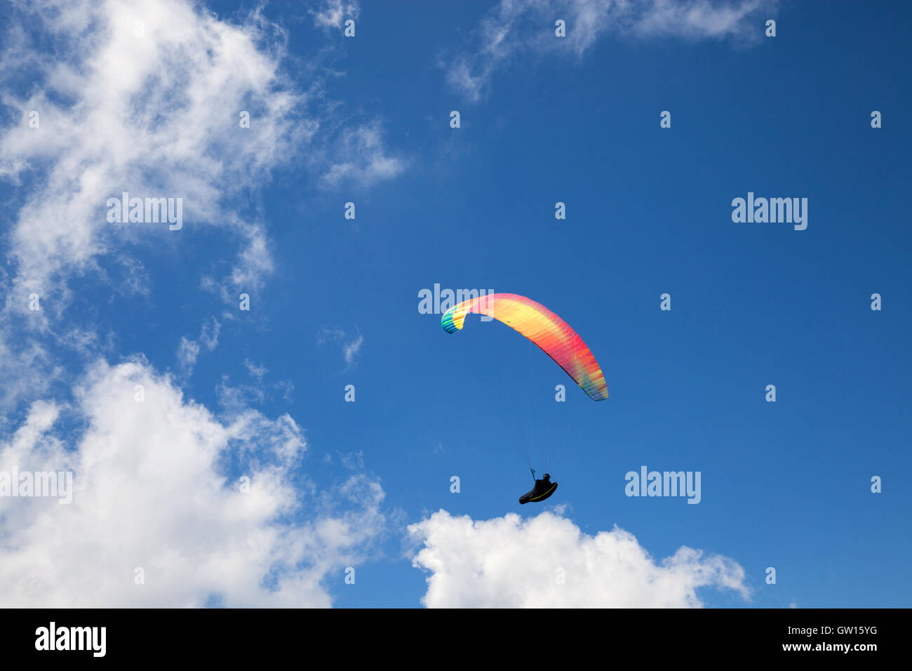 Base jumping. Parachute lumping extreme sport Stock Photo Alamy