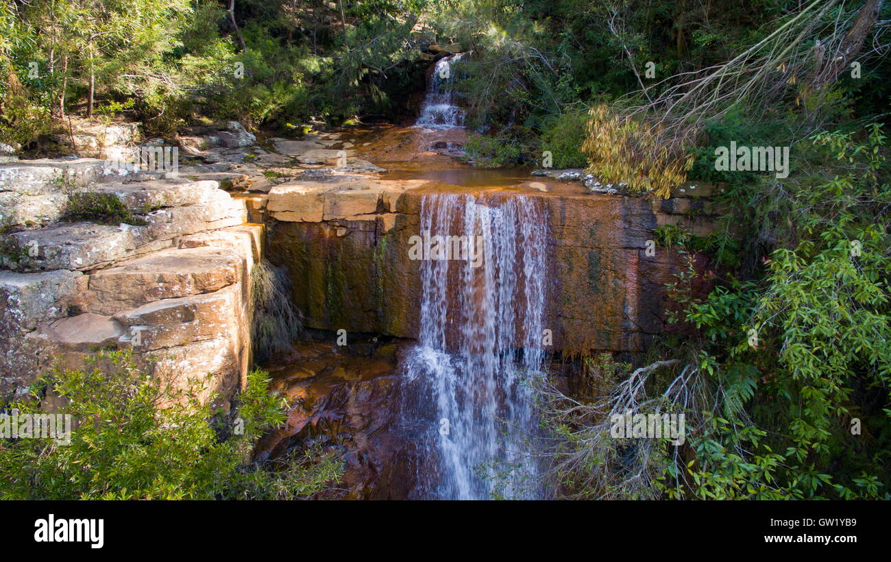 Kelly's waterfall near Helensburgh in the northern Illawarra region of NSW, Australia. Stock Photo