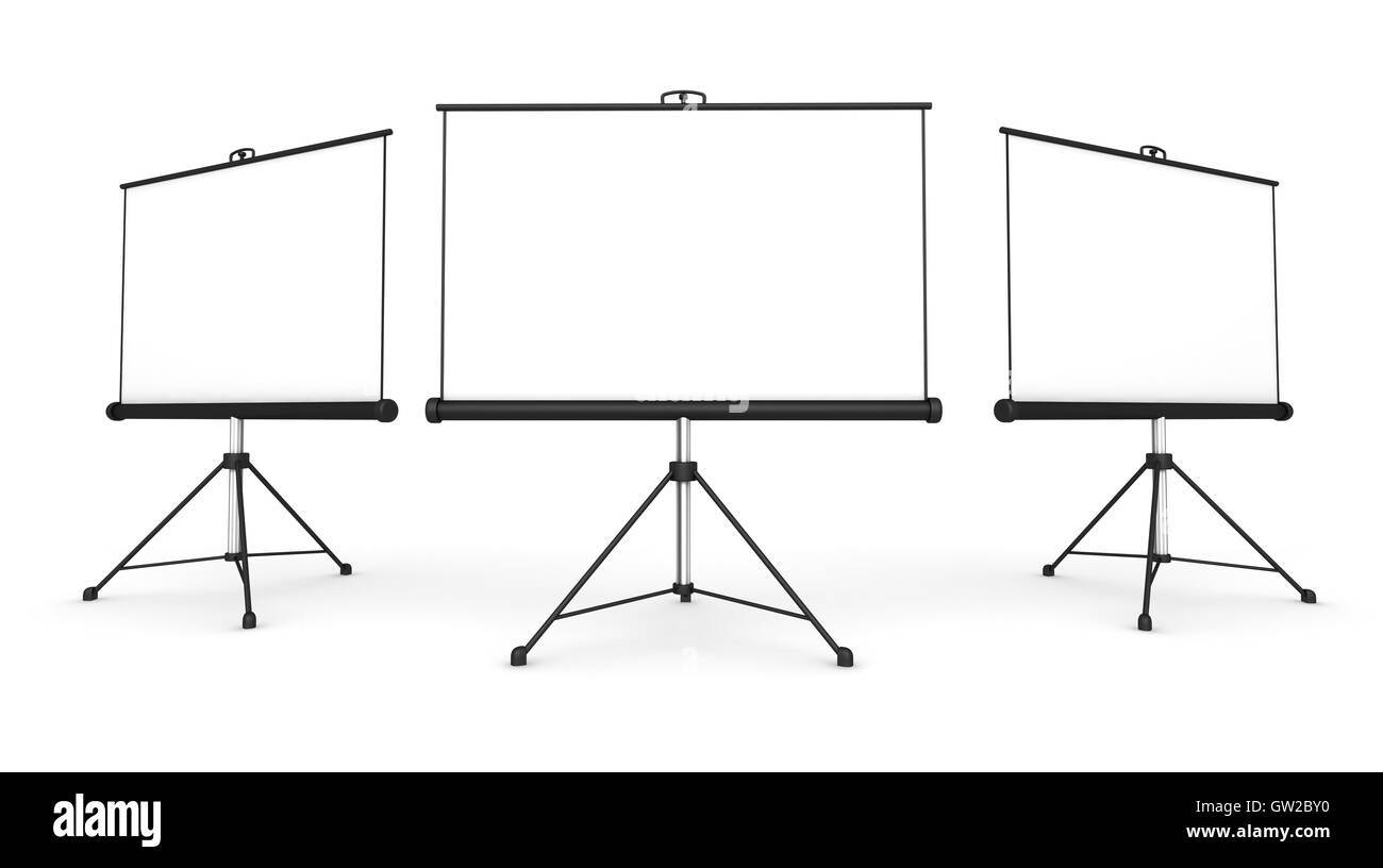 projection screen concept  3d illustration Stock Photo