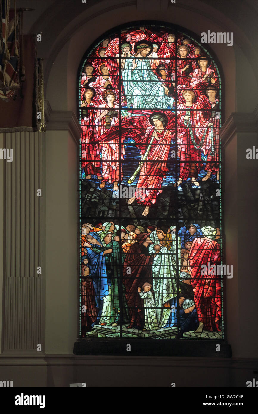 stained glass window at st philip's cathedral birmingham Stock Photo