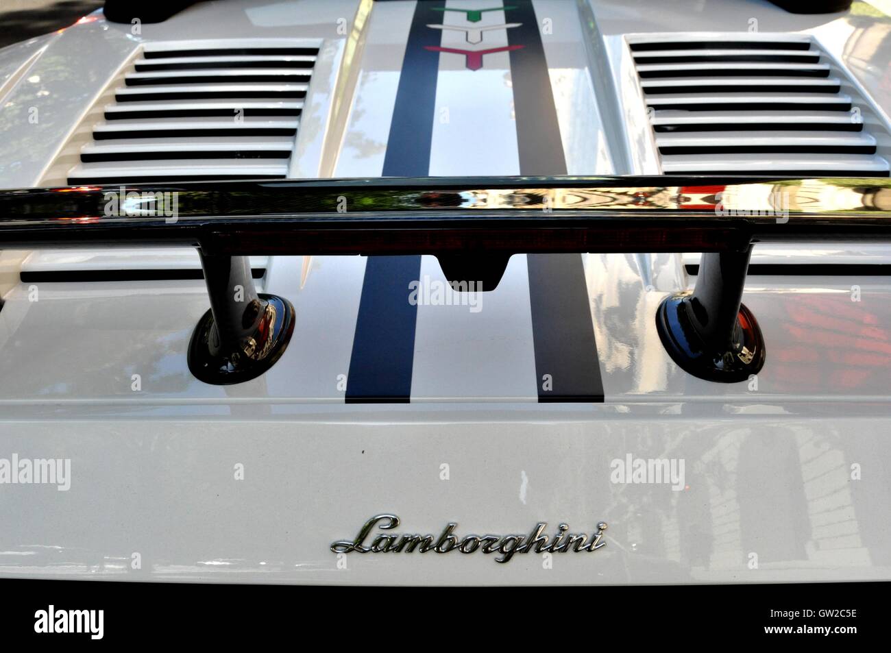 Rear of a Lamborghini Stock Photo