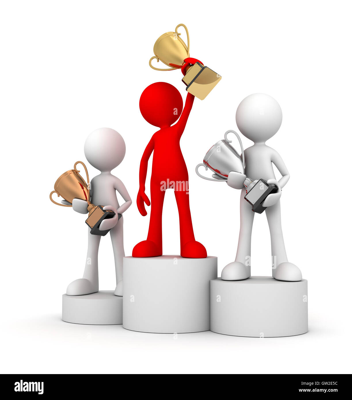Winner podium 3d hi-res stock photography and images - Alamy
