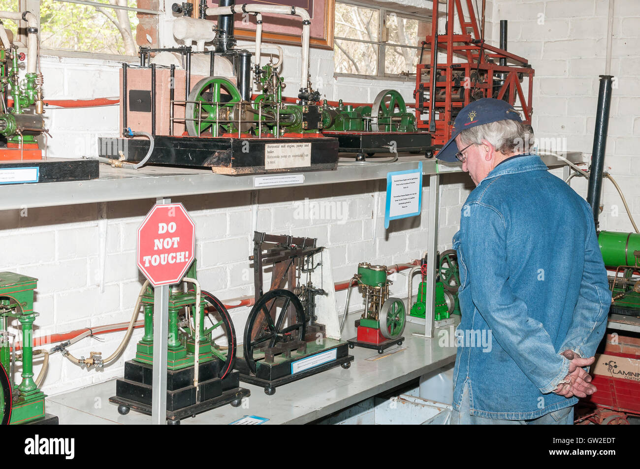 Fully working steam driven machines at the site of the Bloemfontein