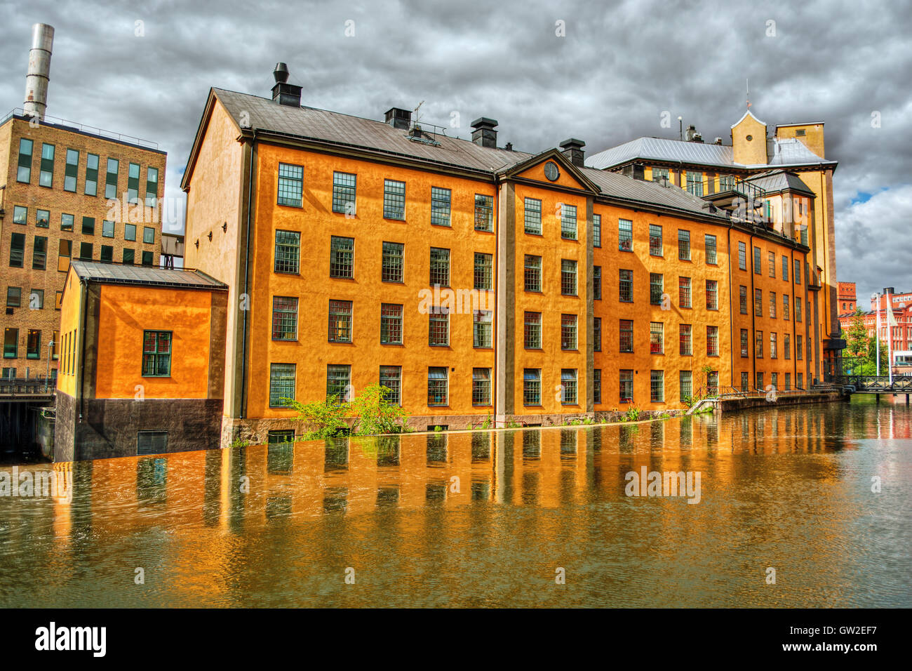 July 2016, industrial building in Norrköping (Sweden), HDR-technique Stock Photo