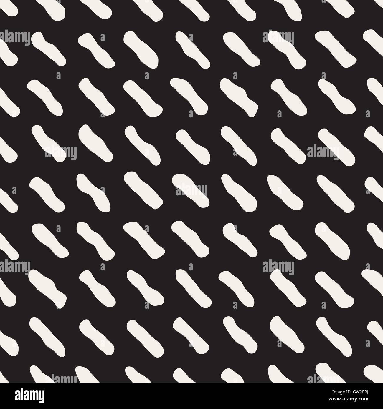 Vector Seamless Black And White Jumble Lines Pattern Stock Vector Image ...