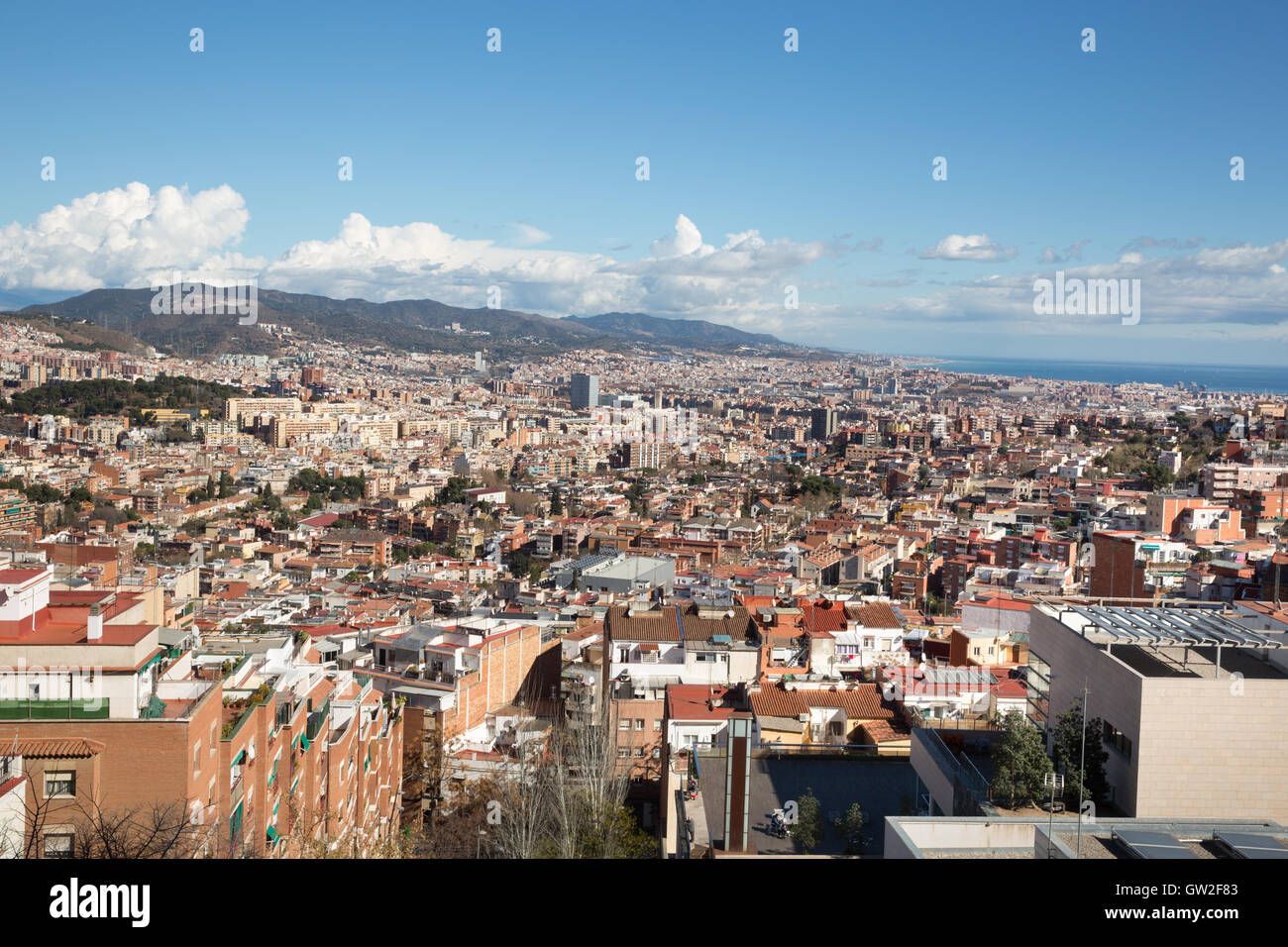 Barcelona spain skyline hi-res stock photography and images - Alamy