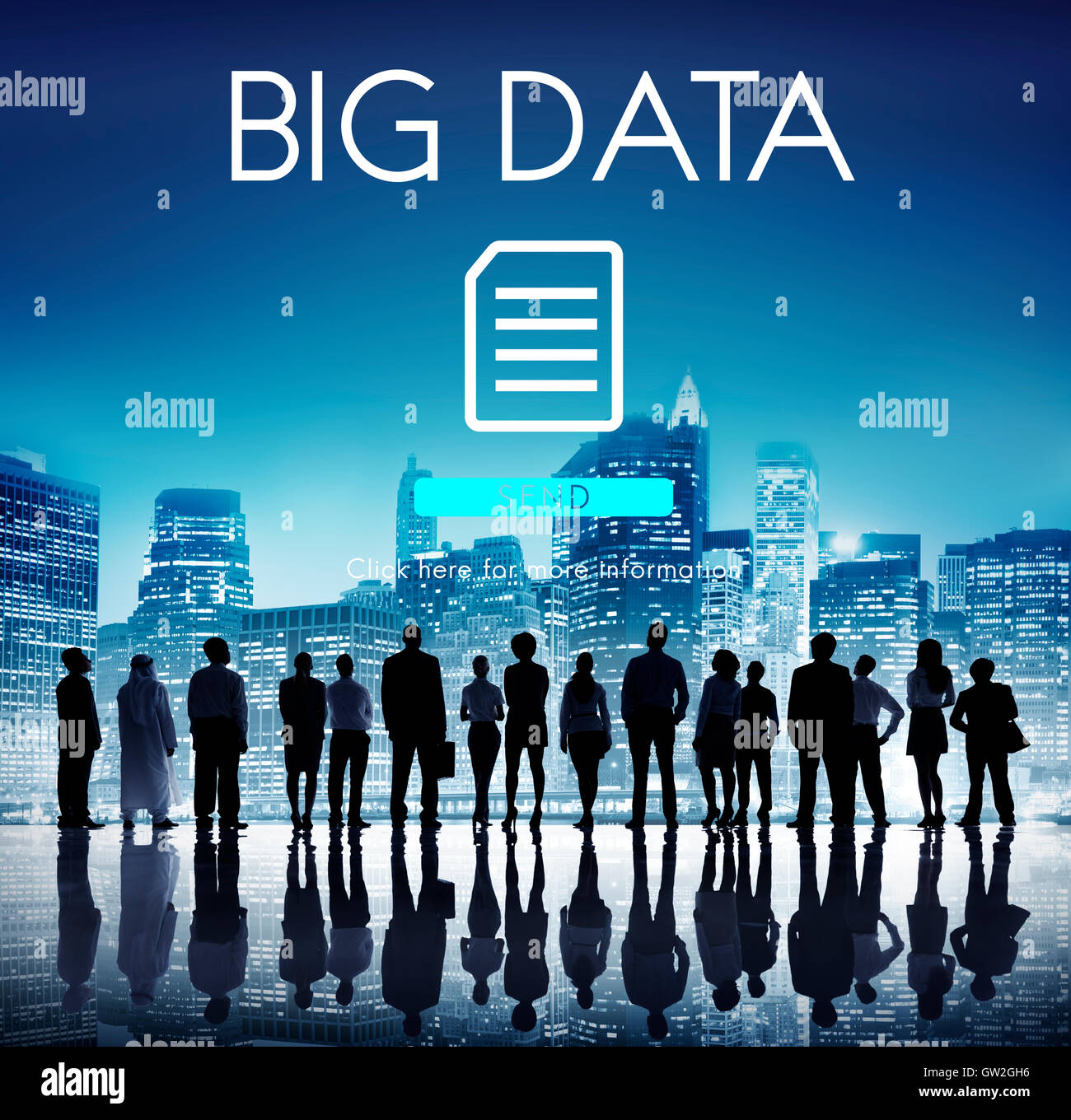 Big Data Information Technology Networking Concept Stock Photo