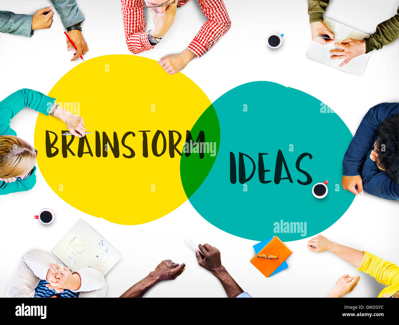 Brainstorm Planning Ideas Leadership Motivation Concept Stock Photo - Alamy