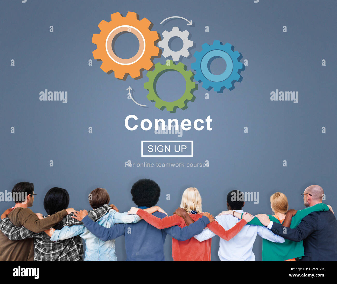 Connect Interaction Team Teamwork Concept Stock Photo - Alamy