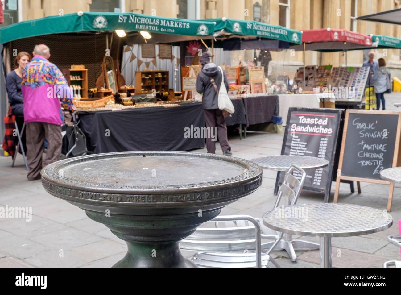 The Bristol Nails, St Nicholas Market Bristol Stock Photo Alamy