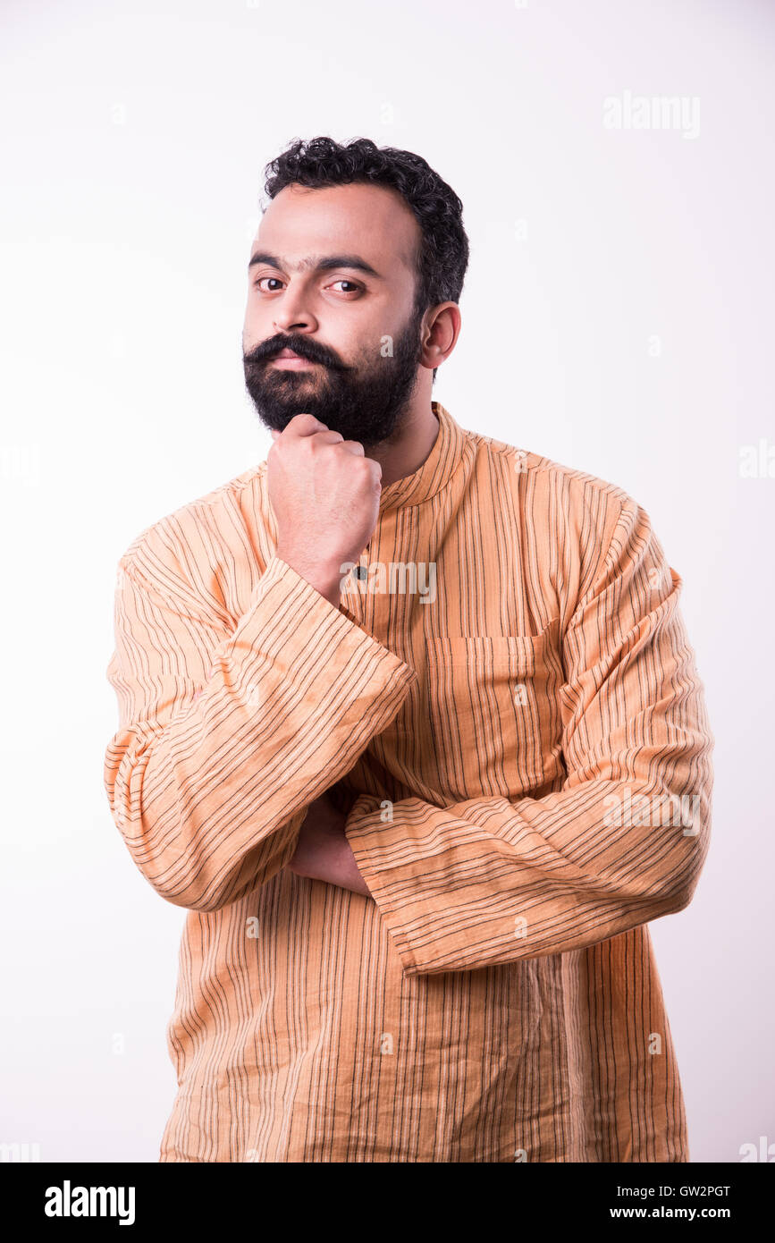 Indian asian bearded young man hi-res stock photography and images - Alamy
