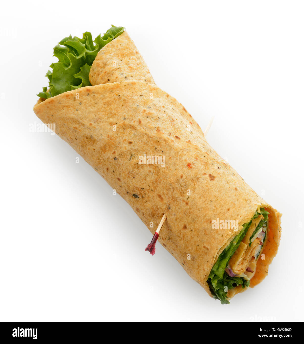 Turkey Wrap Sandwich Stock Photo - Alamy