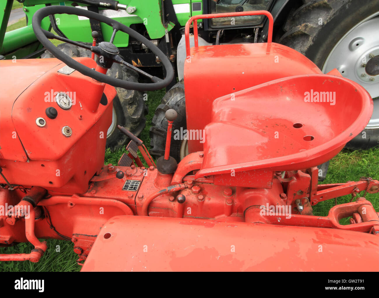 Antique tractor seat Stock Photo Alamy
