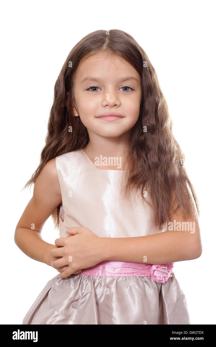 little girl in a dress Stock Photo Alamy