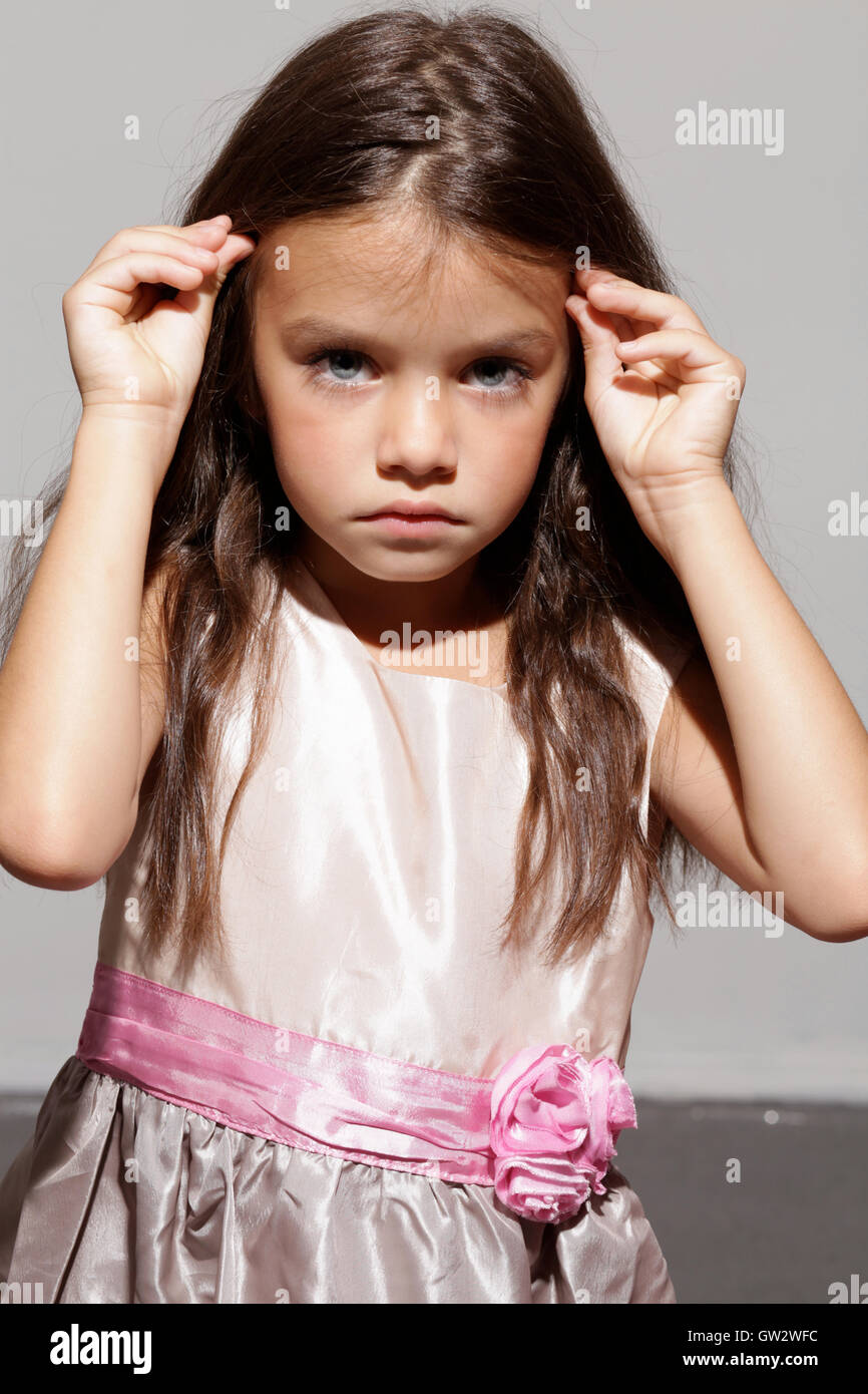 little girl in a dress Stock Photo Alamy