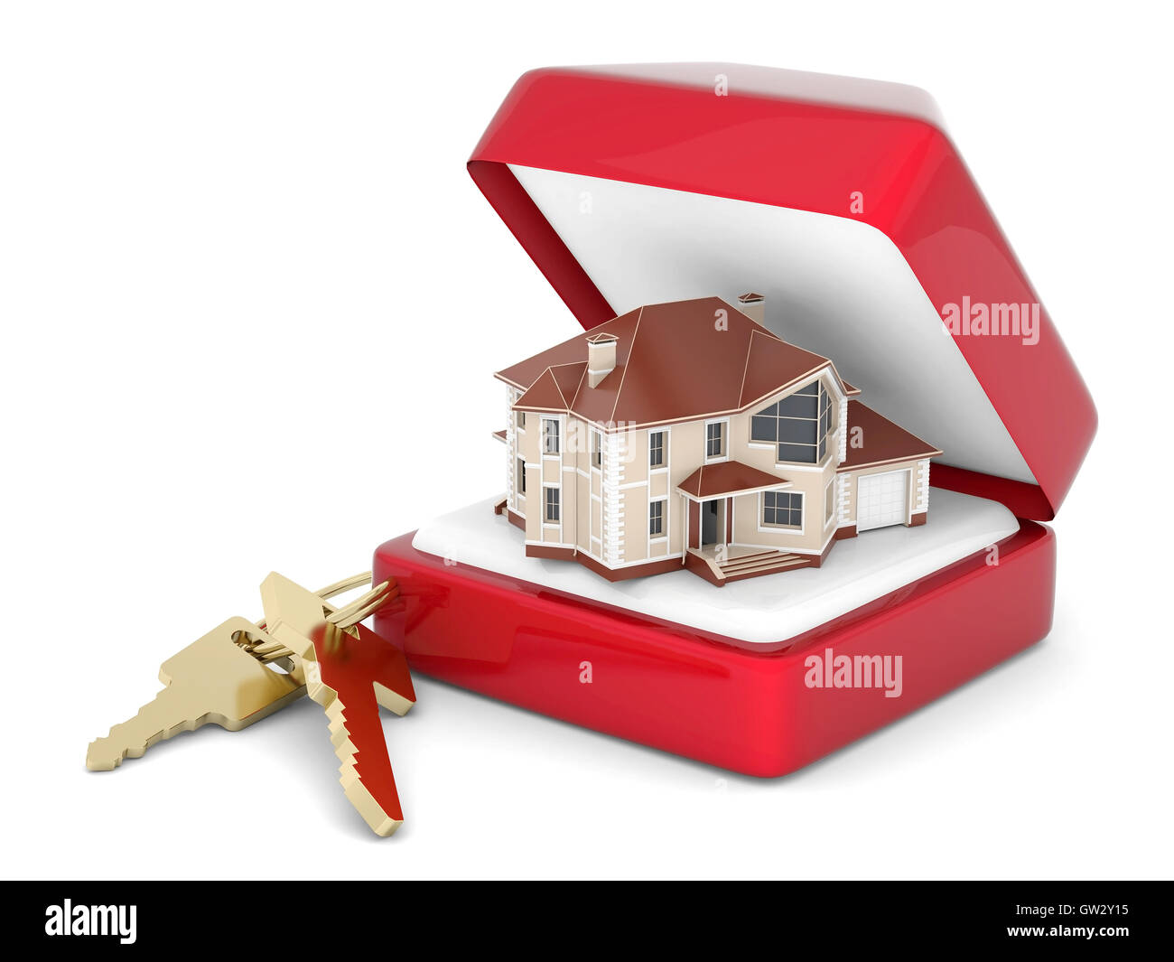 House with keys Stock Photo