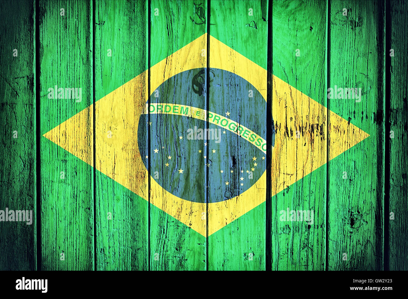 Brasil flag Stock Photo