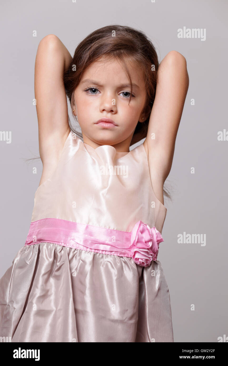 little girl in a dress Stock Photo Alamy