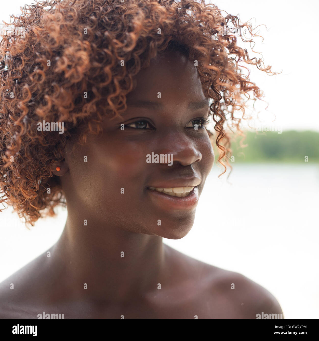 Portrait of a black girl Stock Photo - Alamy
