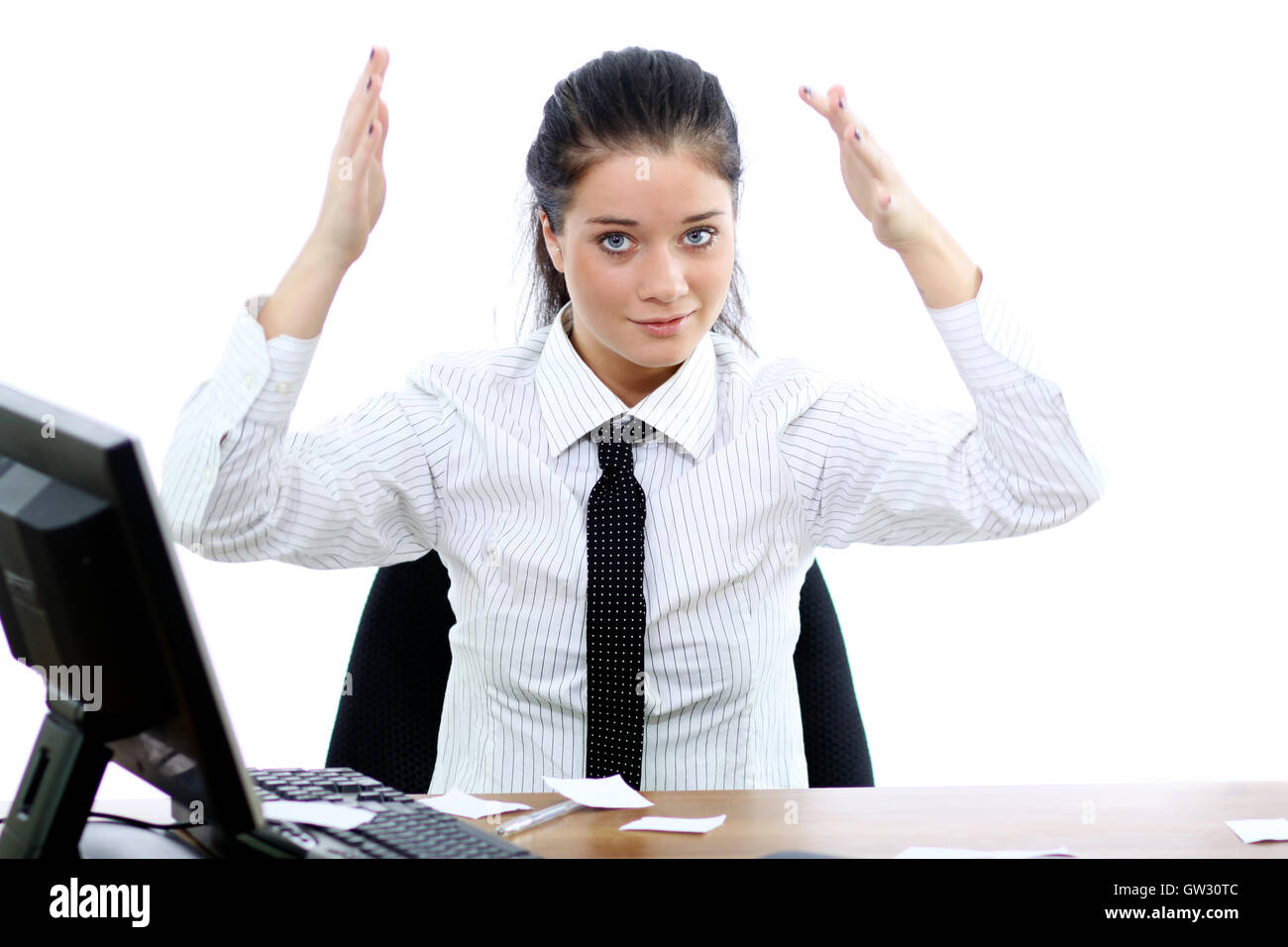 Brunette young woman Stock Photo